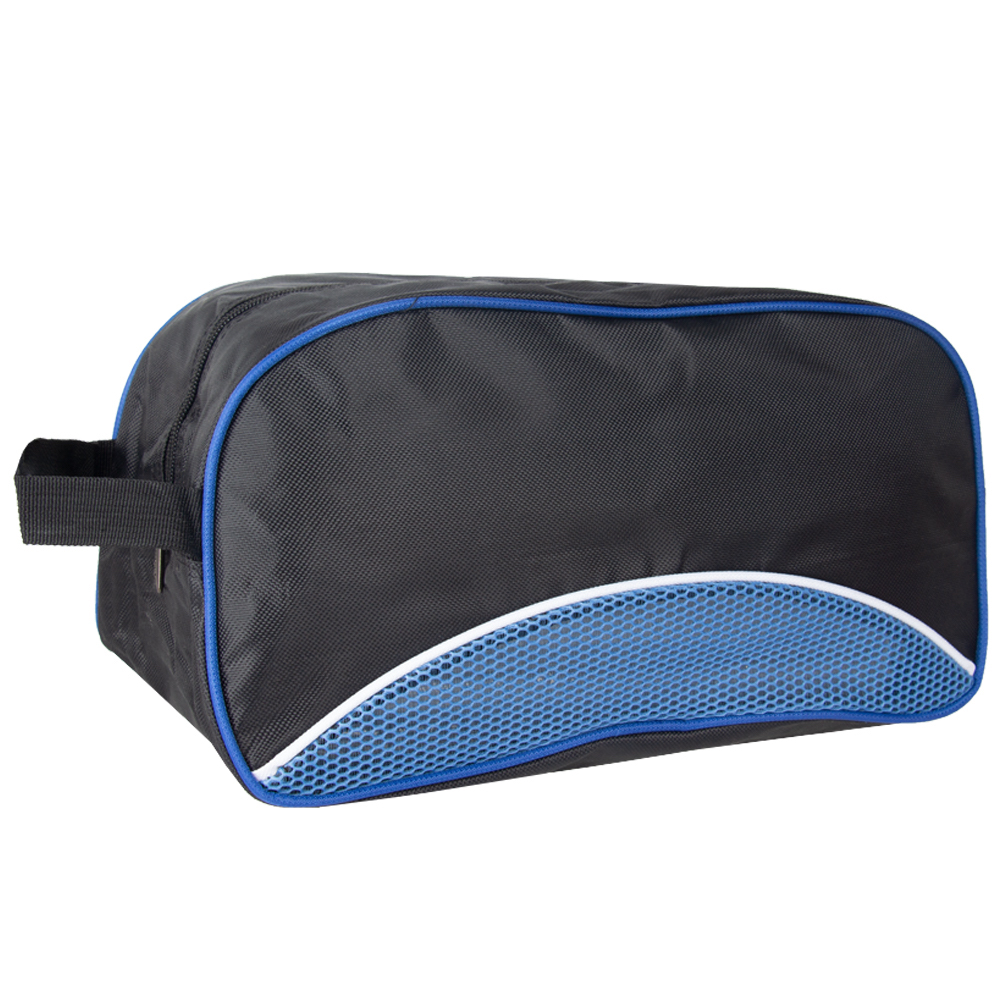 1680D Blue Polyester Multipurpose Shoes Bag With Netting MP01616BL