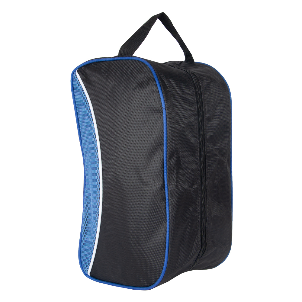 1680D Blue Polyester Multipurpose Shoes Bag With Netting MP01616BL