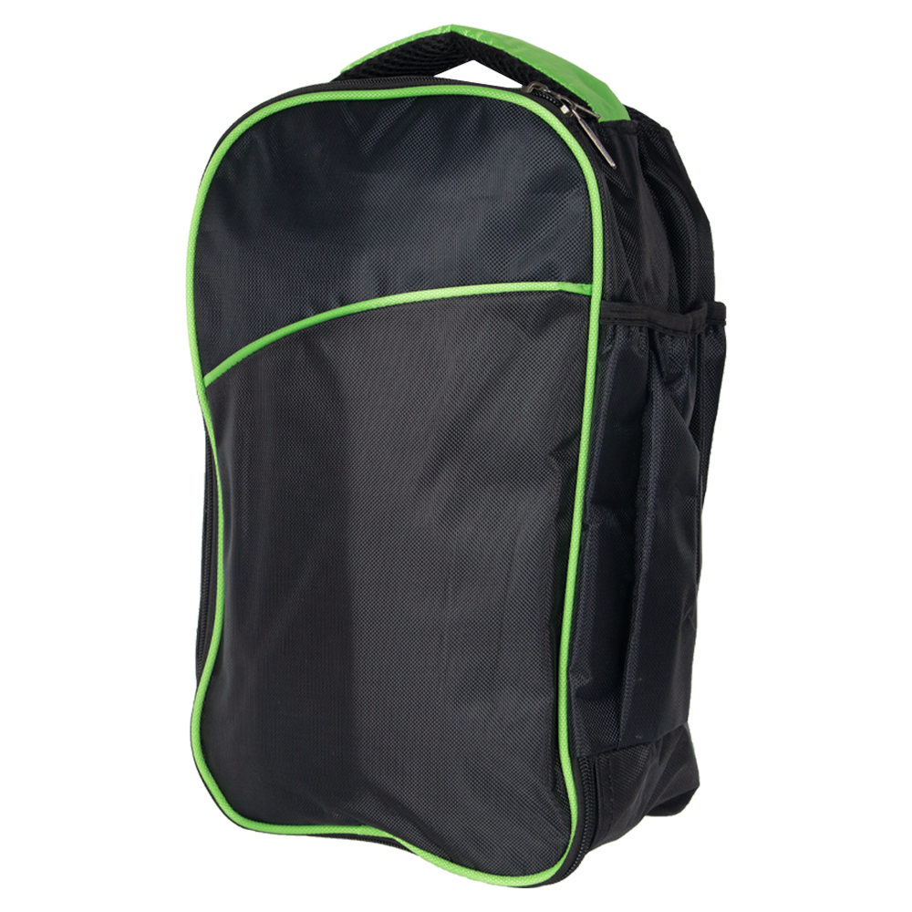 1680D Green Polyester Multipurpose Shoes Bag With Netting MP01615GRN