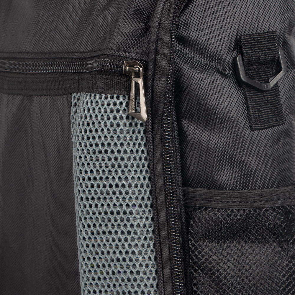 1680D Grey Polyester Golfer Sling Bag With Netting DB731016GRY