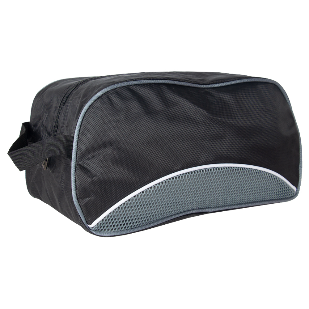 1680D Grey Polyester Multipurpose Shoes Bag With Netting MP01616GRY