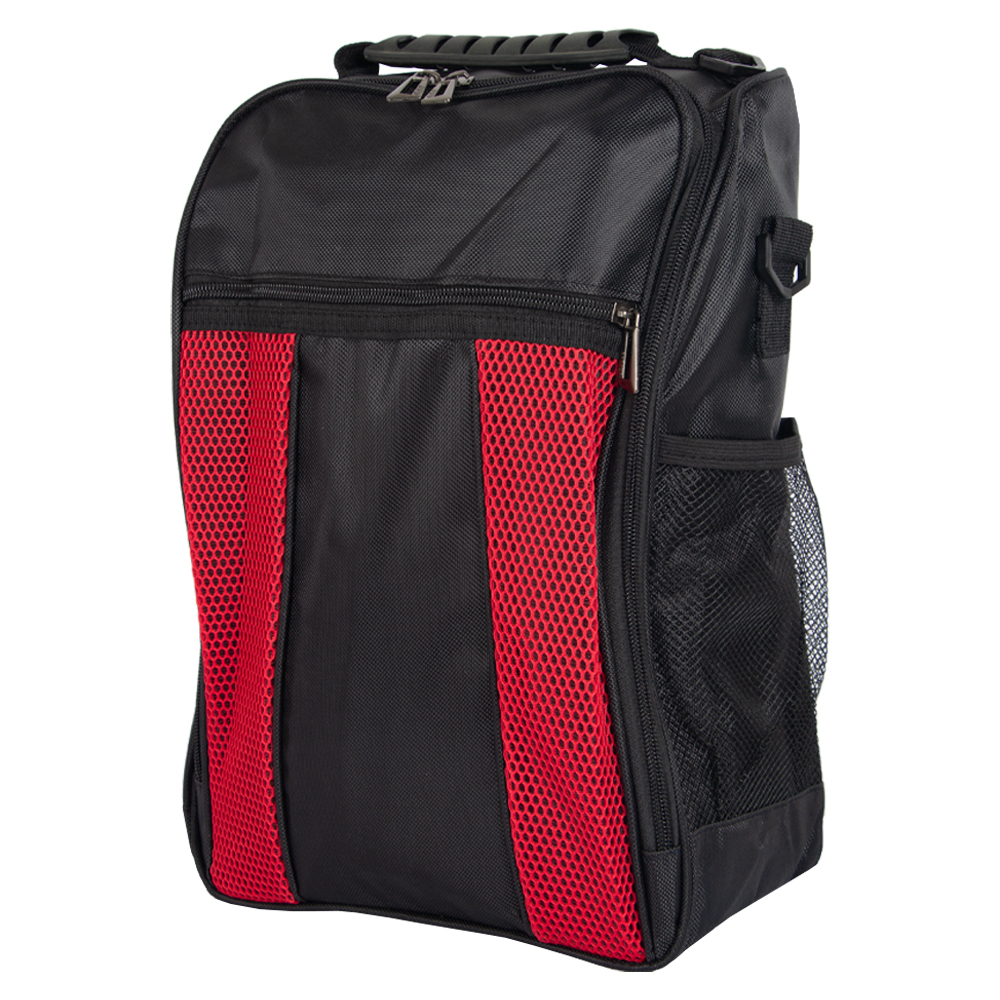 1680D Red Polyester Golfer Sling Bag With Netting DB731016RD