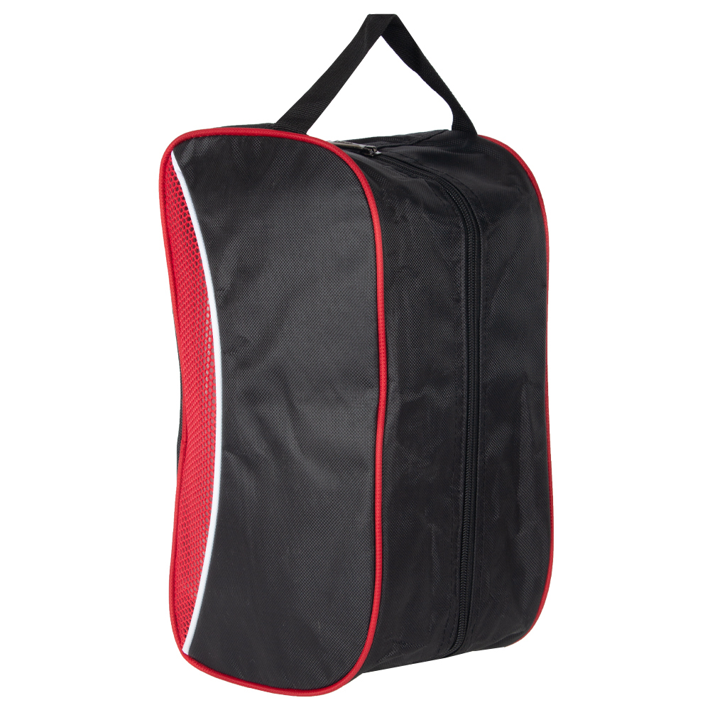 1680D Red Polyester Multipurpose Shoes Bag With Netting MP01616RD