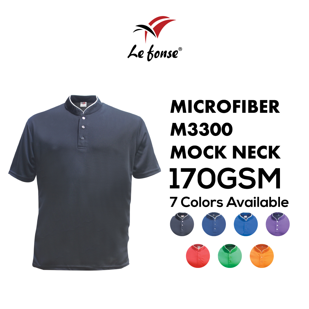 170GSM Lefonse Microfiber M3300 Mock Neck