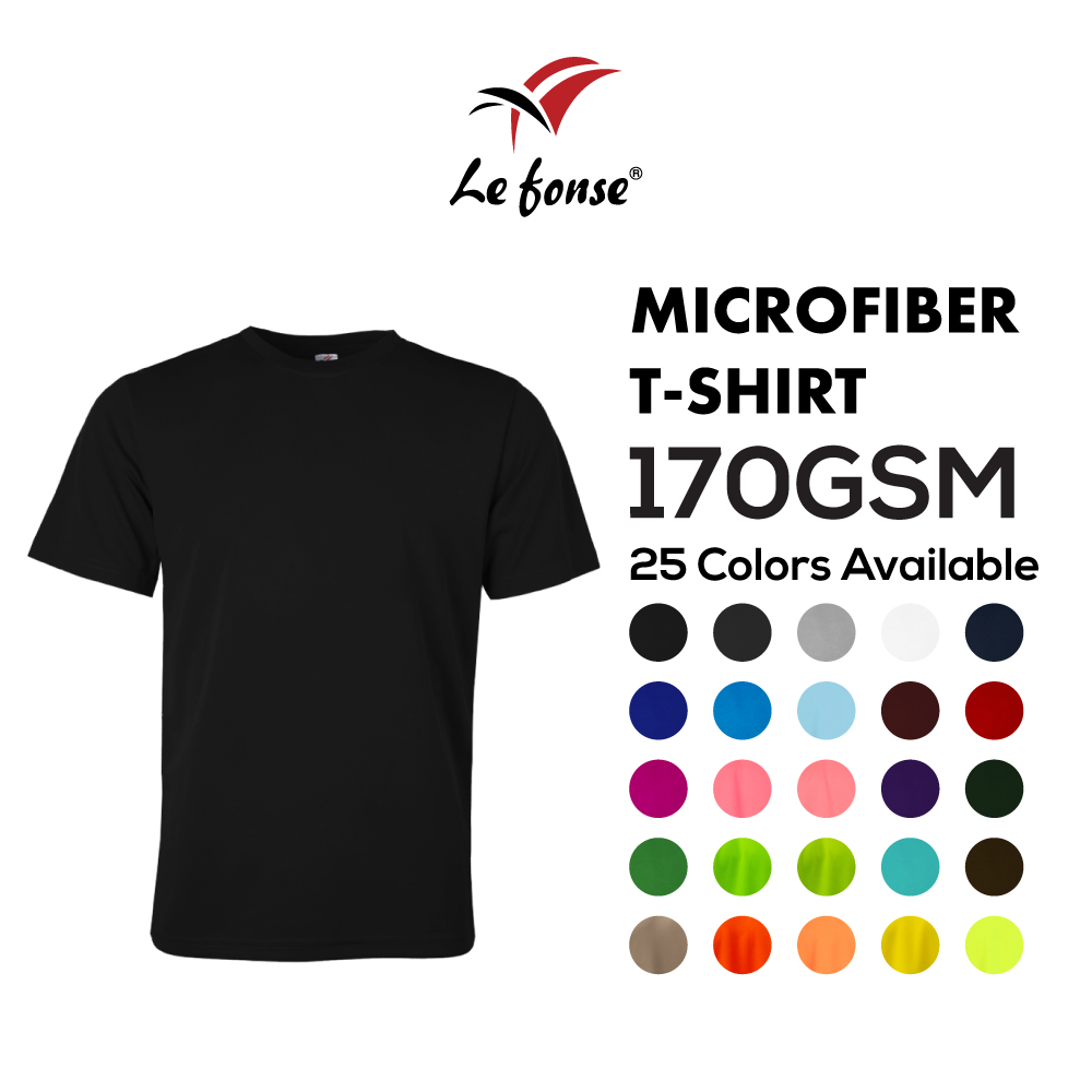 170GSM Lefonse Microfiber Round Neck T-Shirt