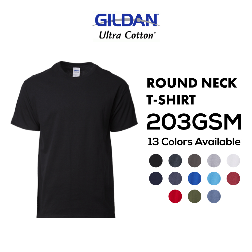 203GSM Gildan Ultra Cotton Oversized Round Neck T-Shirt