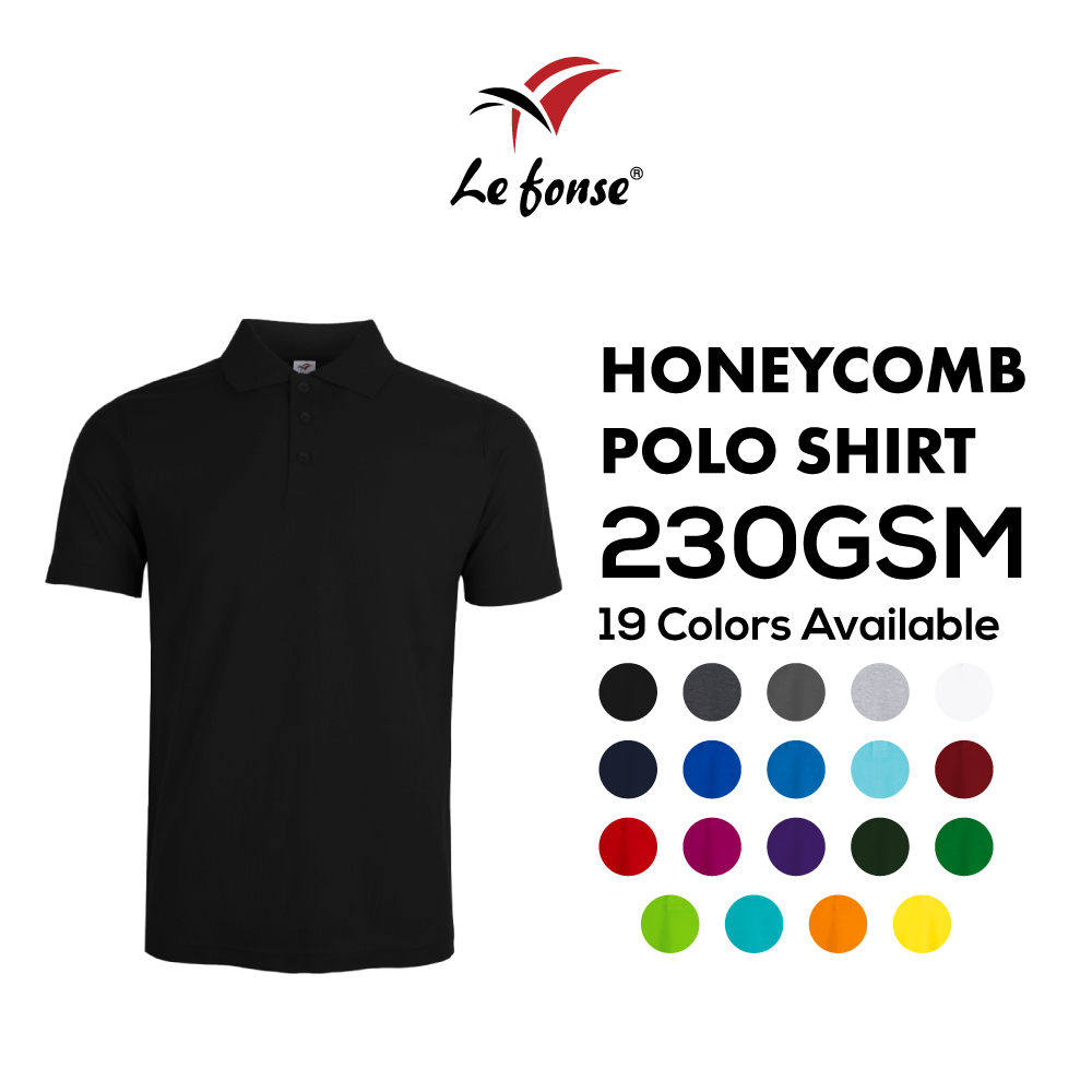 230GSM Lefonse Honeycomb Polo Shirt