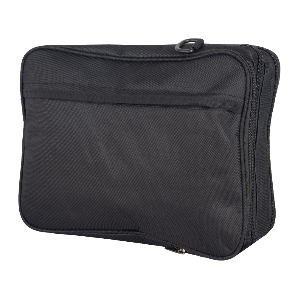 600D Black Polyester Soft Nylon Document / Travelling Bag DB61619BK