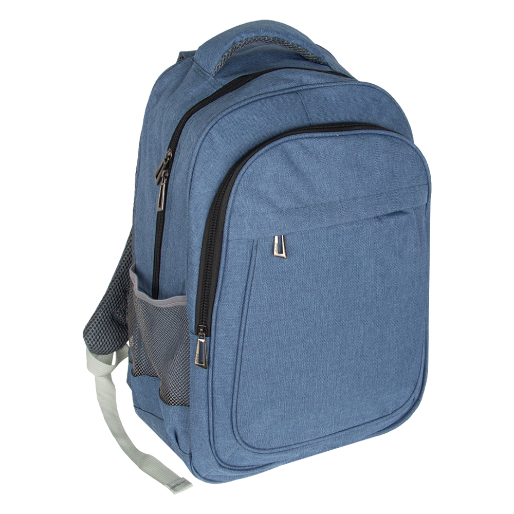 MOZA Blue Polyester Laptop Back Pack BP11016BL