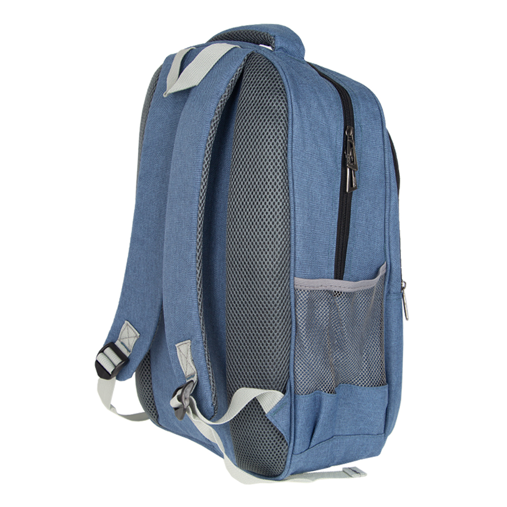 MOZA Blue Polyester Laptop Back Pack BP11016BL