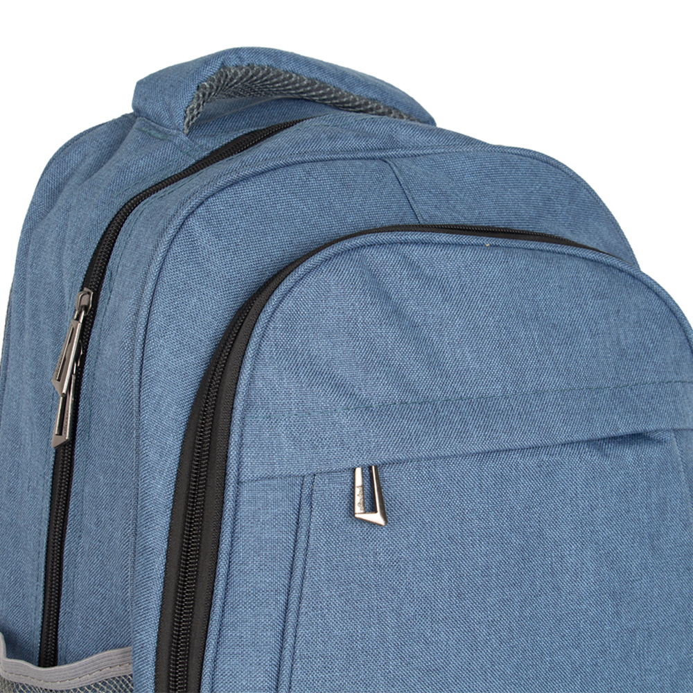 MOZA Blue Polyester Laptop Back Pack BP11016BL