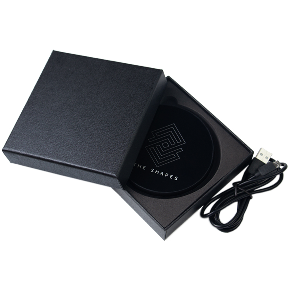 Airglow Mirror Surface 10W Fast Charging Wireless Charger With LED Light Up Logo WLC61812