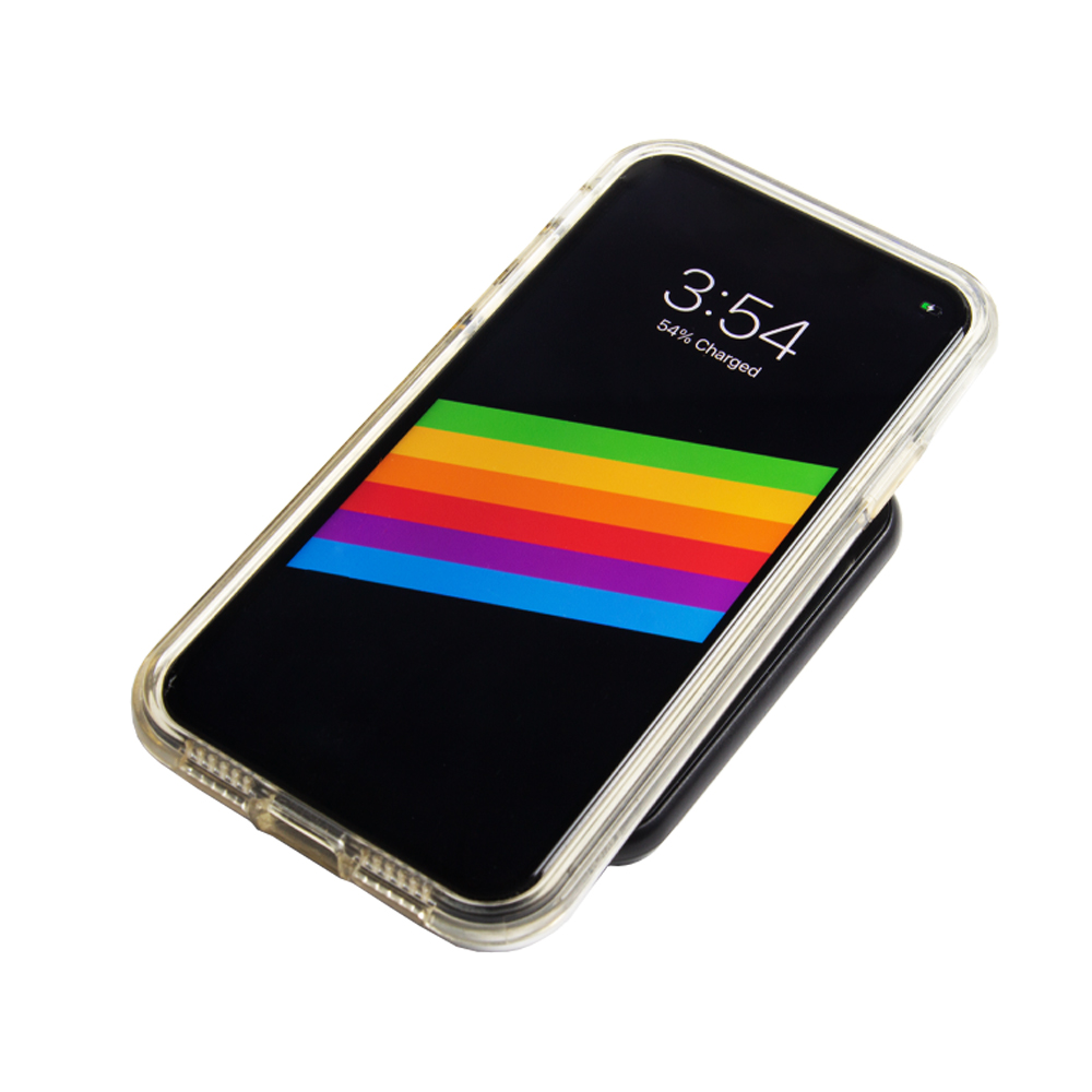 Airglow Mirror Surface 10W Fast Charging Wirelss Charger With LED Light Up Logo WLC61813