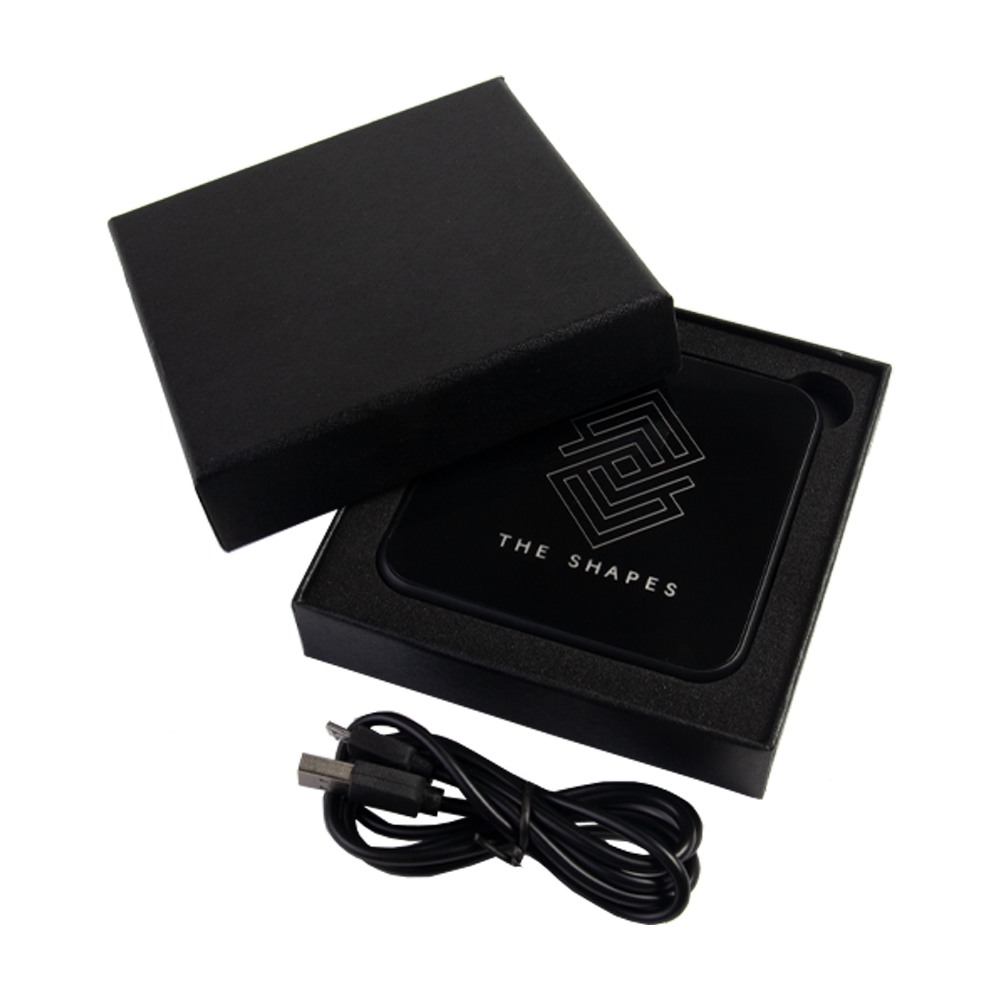 Airglow Mirror Surface 10W Fast Charging Wirelss Charger With LED Light Up Logo WLC61813