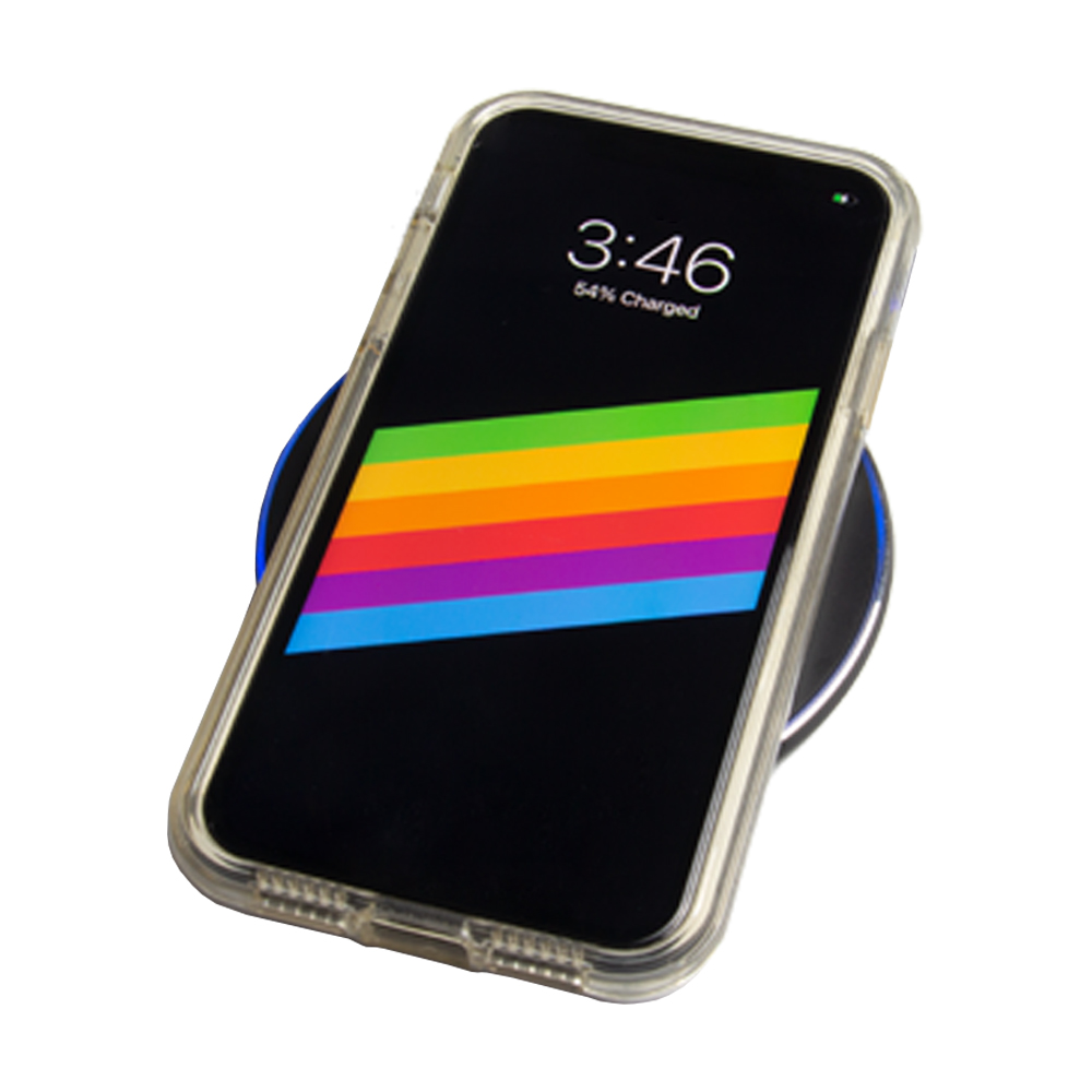 Black Airdisk Metallic Casing 10W Fast Charging Wireless Charger WLC61616BK