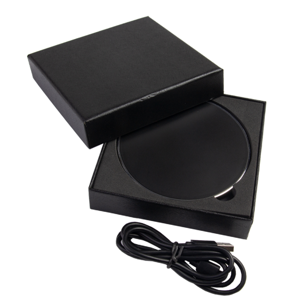 Black Airdisk Metallic Casing 10W Fast Charging Wireless Charger WLC61616BK