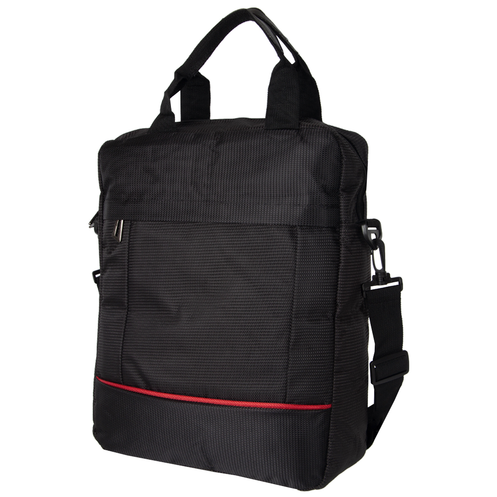 Black High Density Nylon Jacquard Sling Bag SB41212BK