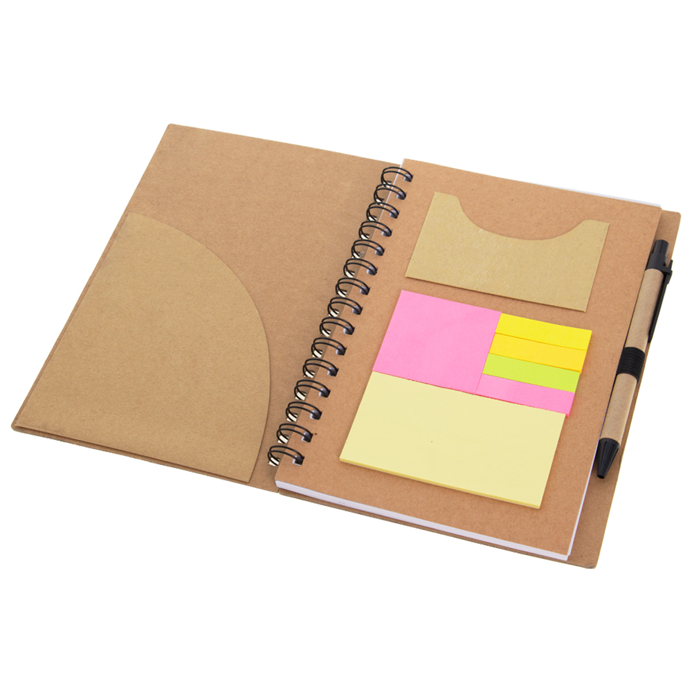 Black Notebook With Pen & Post It Note NB511511BK