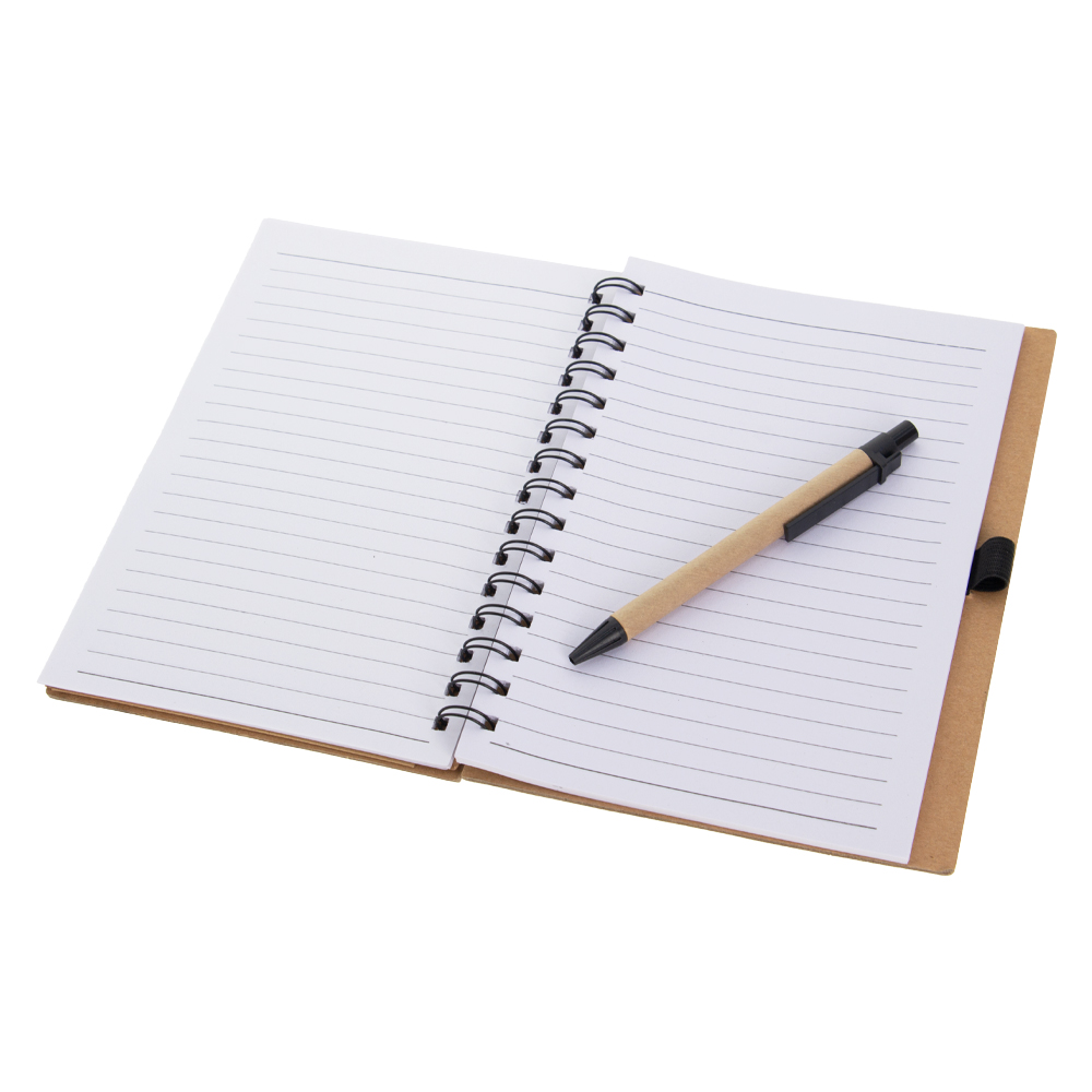 Black Notebook With Pen & Post It Note NB511511BK