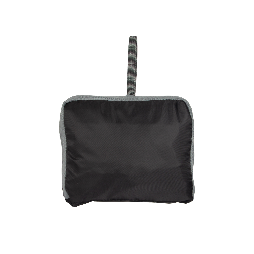 Black Nylon Foldable Travelling Bag With 2 Storage Compartments BT311119BKII