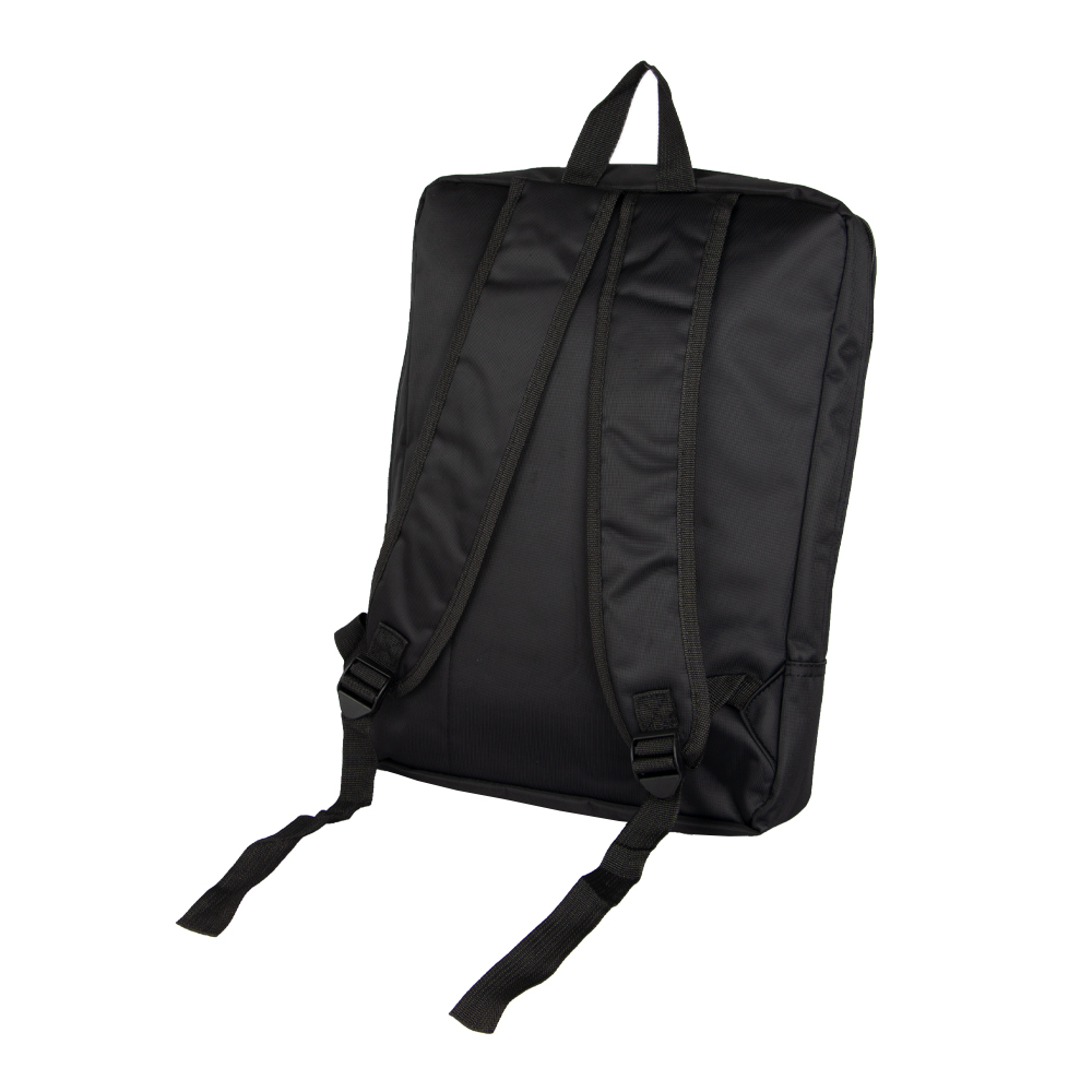 Black Nylon Laptop Backpack With 2 Compartments BL161513BKII