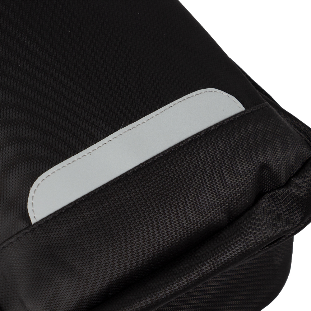 Black Nylon Laptop Backpack With 3 Compartments BL191313BKIII