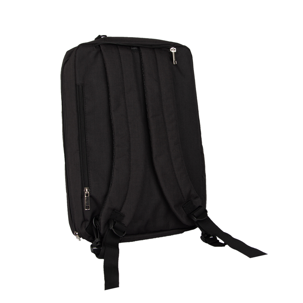 Black Polyester 3 Way Bag With 4 Storage Compartments BL161713BK