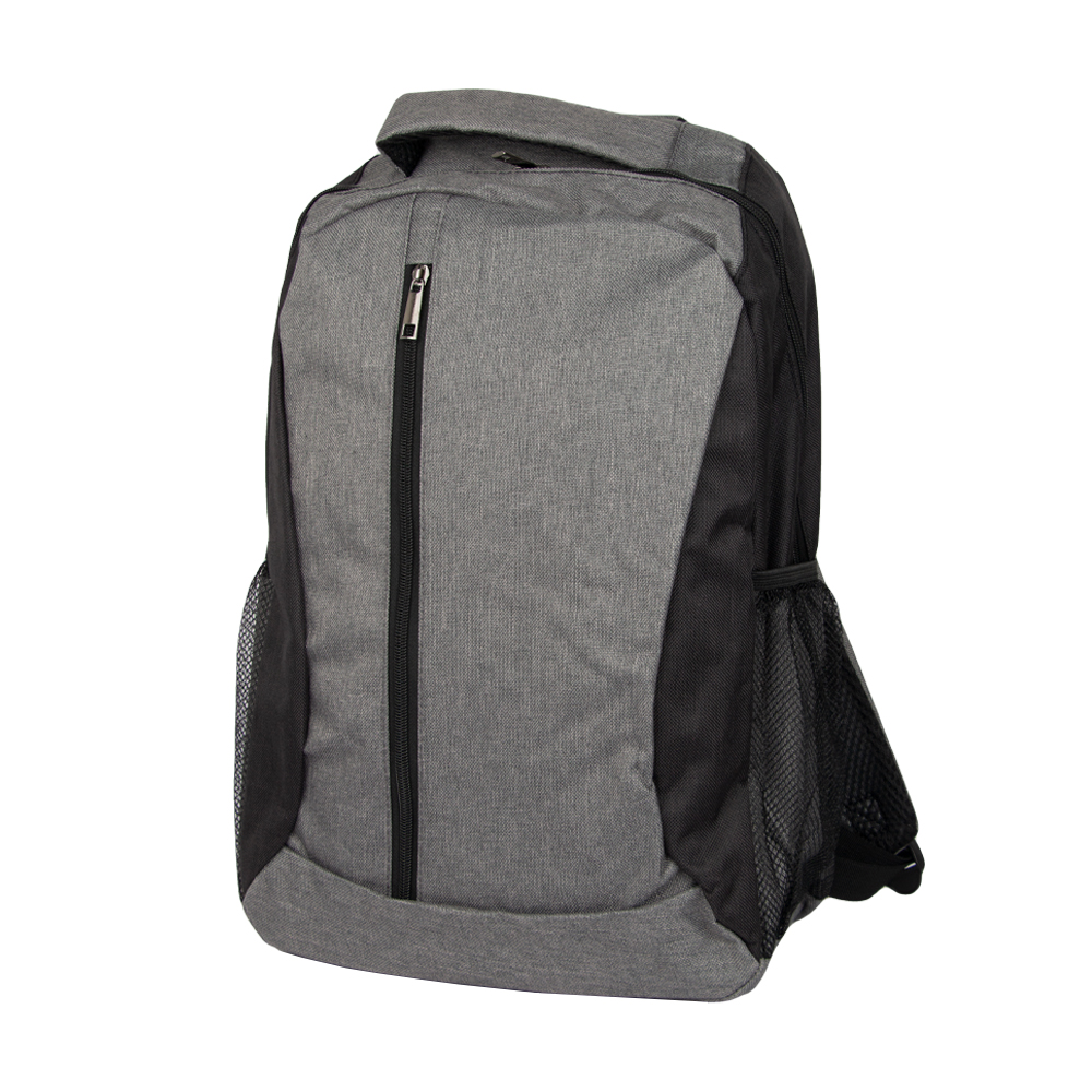 Black Polyester Backpack With 2 Storage Compartments BB361412BKIII