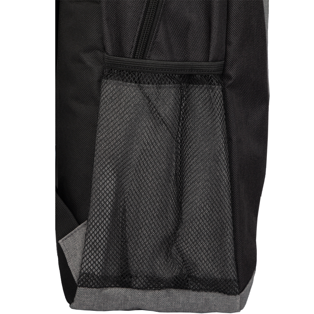 Black Polyester Backpack With 2 Storage Compartments BB361412BKIII