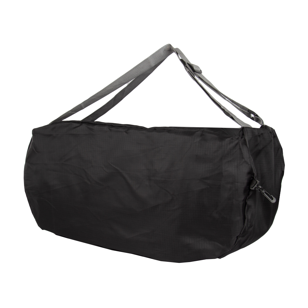 Black Polyester Foldable Bag With Pouch BS281711BK
