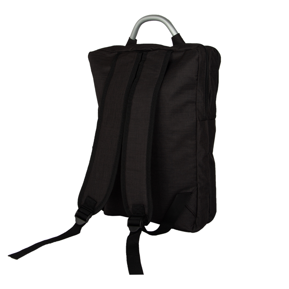 Black Polyester Laptop Backpack With 3 Storage Compartments BL431417BK