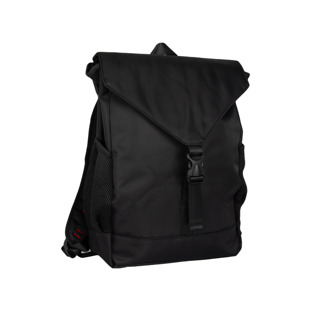 Black Polyester Laptop Backpack With Safety Buckle BL111317BK