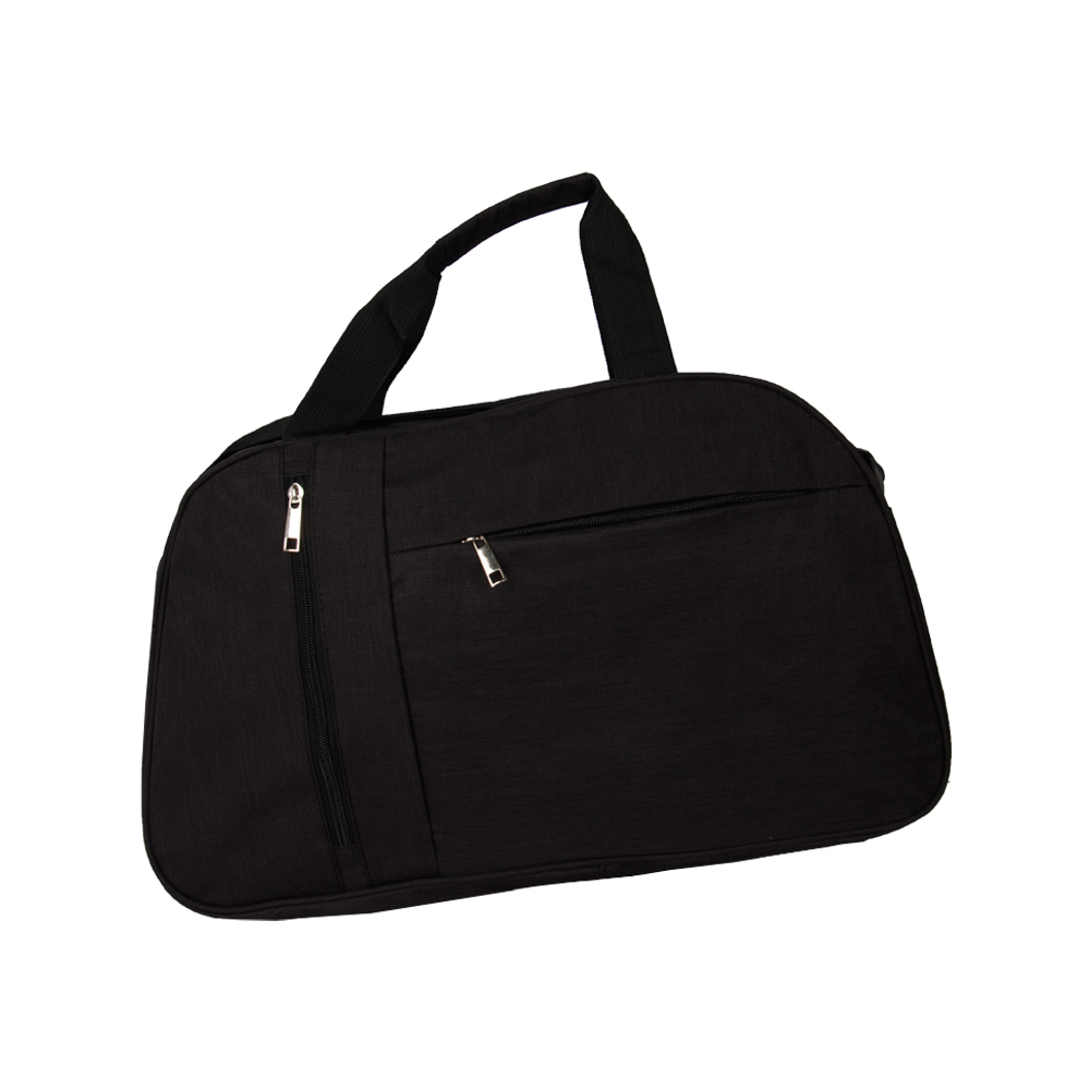 Black Polyester Sporty Travelling Bag With 3 Storage Compartments BT31217BKIII