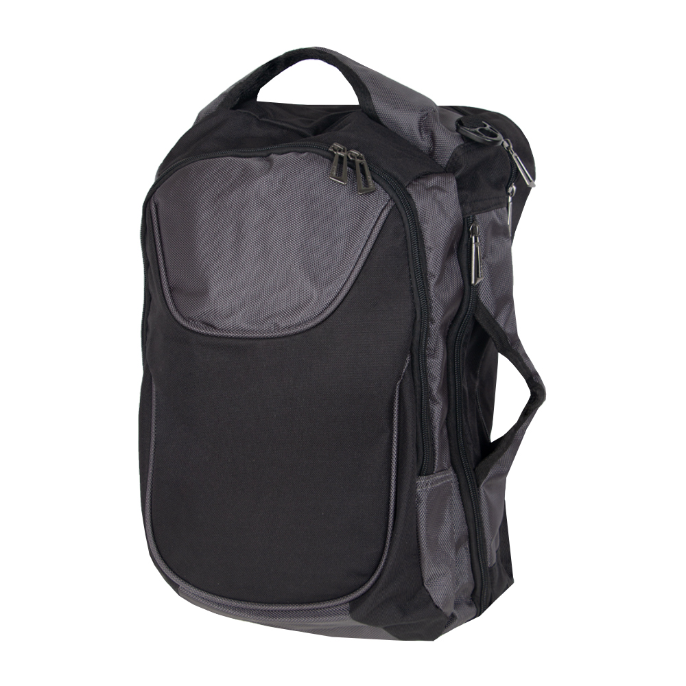 Black Polyester Trio Use Back Pack BP611111