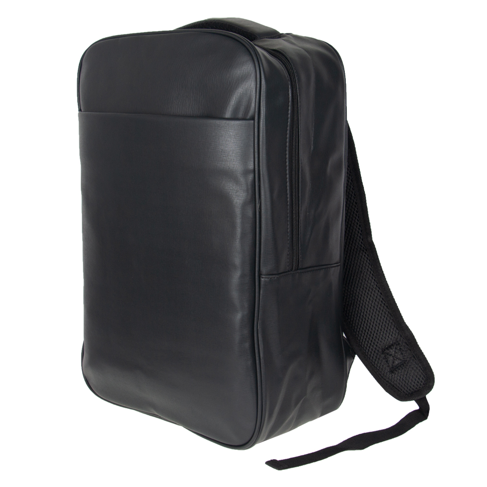 Black PU Laptop Back Pack BP11419BK