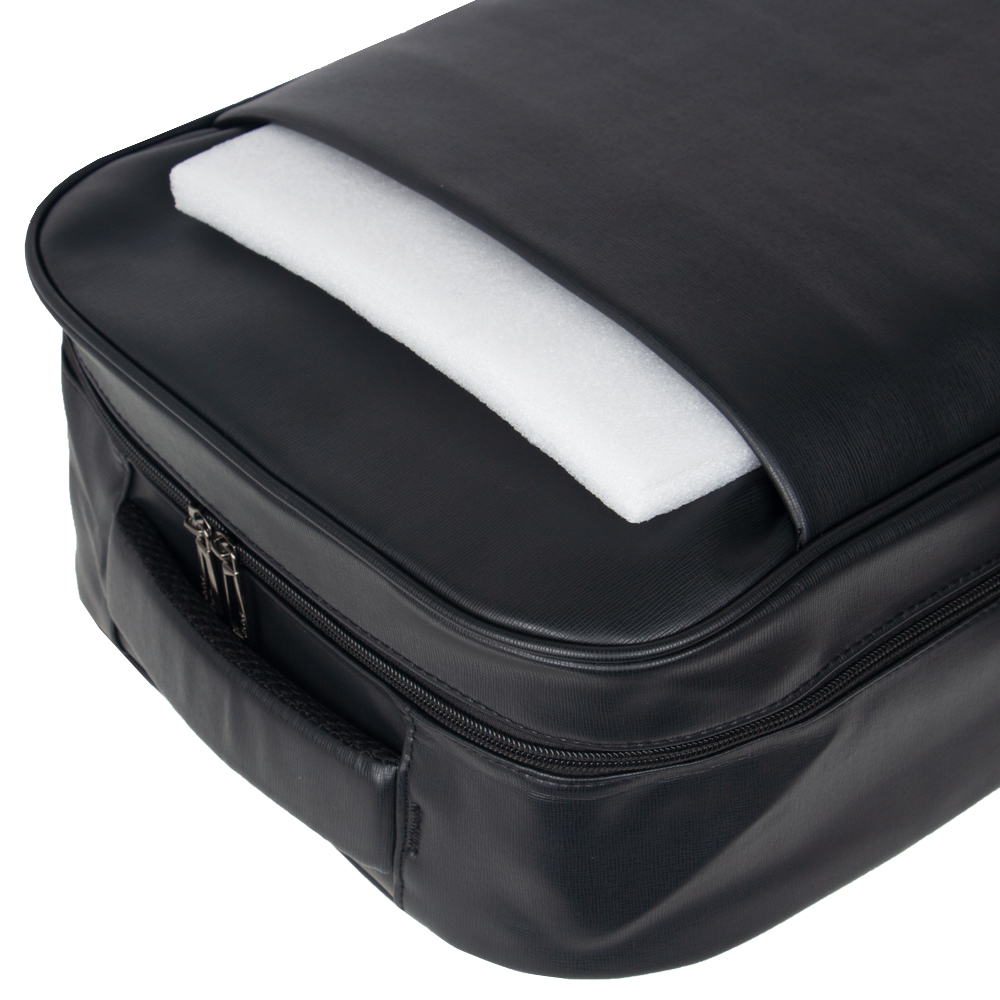Black PU Laptop Back Pack BP11419BK