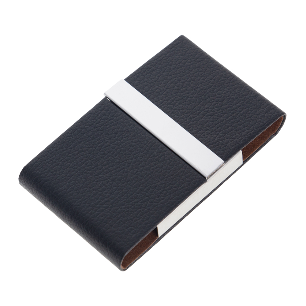 Black PU Name Card Holder NCH01518BKII