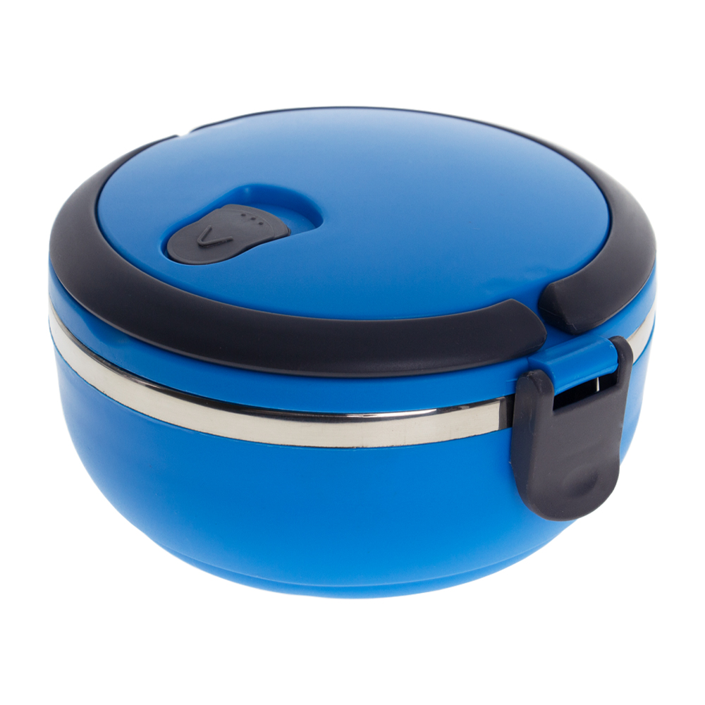 Blue 1 Tier Lunch Box With Steam Vents LB201012BL