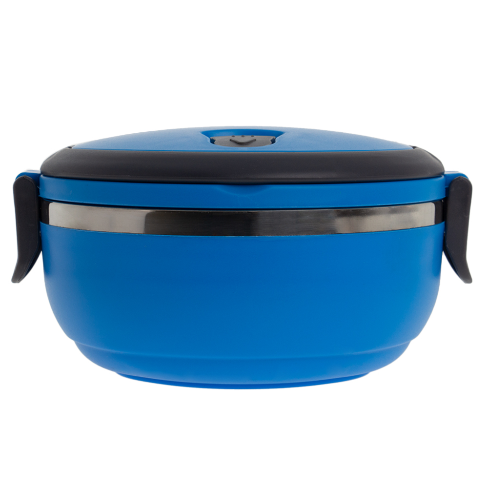 Blue 1 Tier Lunch Box With Steam Vents LB201012BL