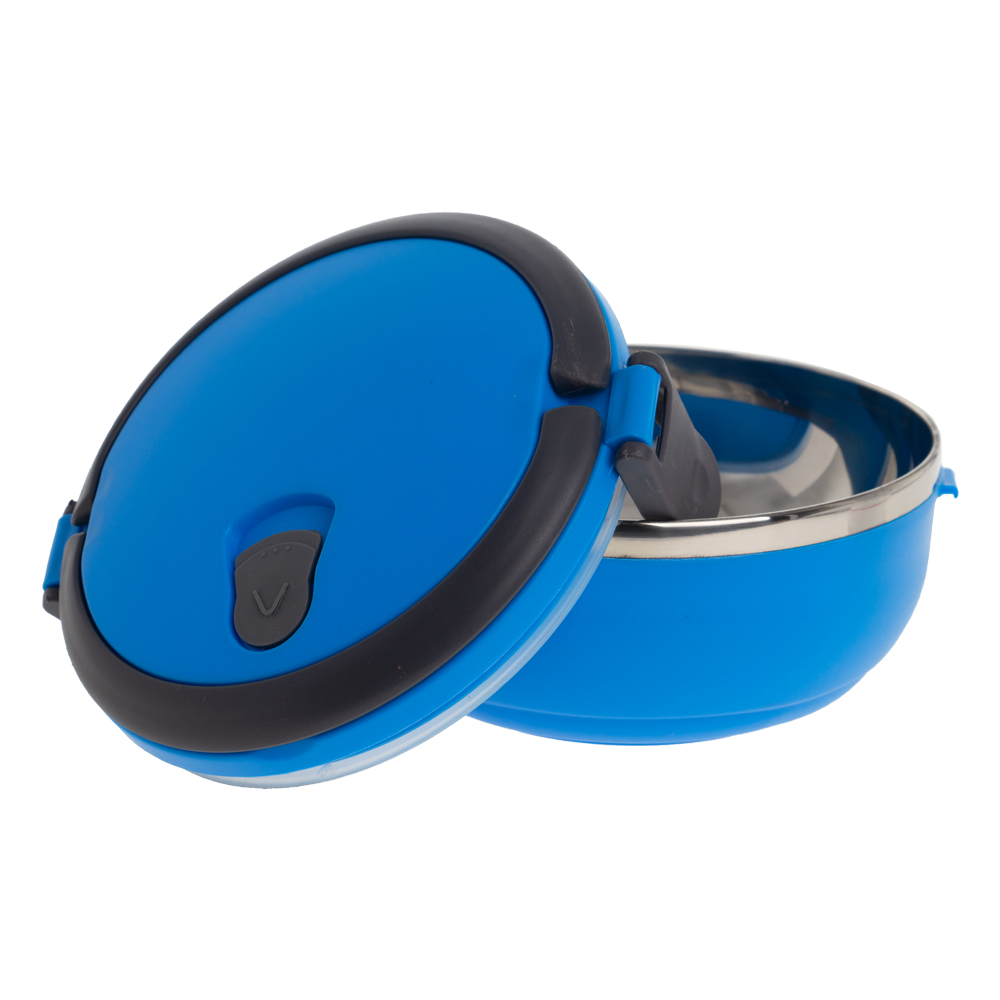 Blue 1 Tier Lunch Box With Steam Vents LB201012BL