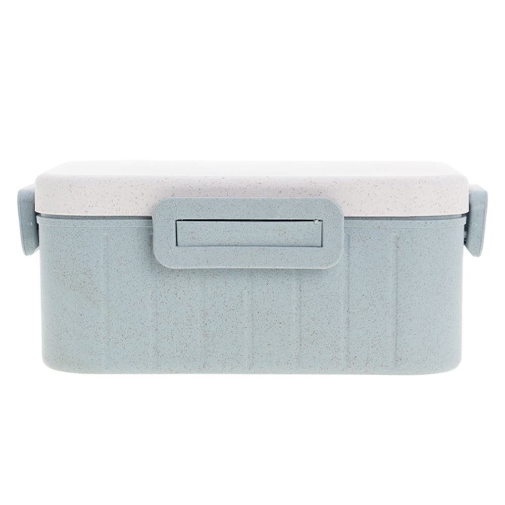 Blue Lunch Box With Fork & Spoon LB311814BL