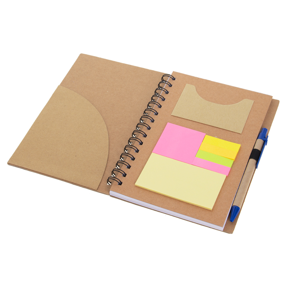 Blue Notebook With Pen & Post It Note NB511511BL
