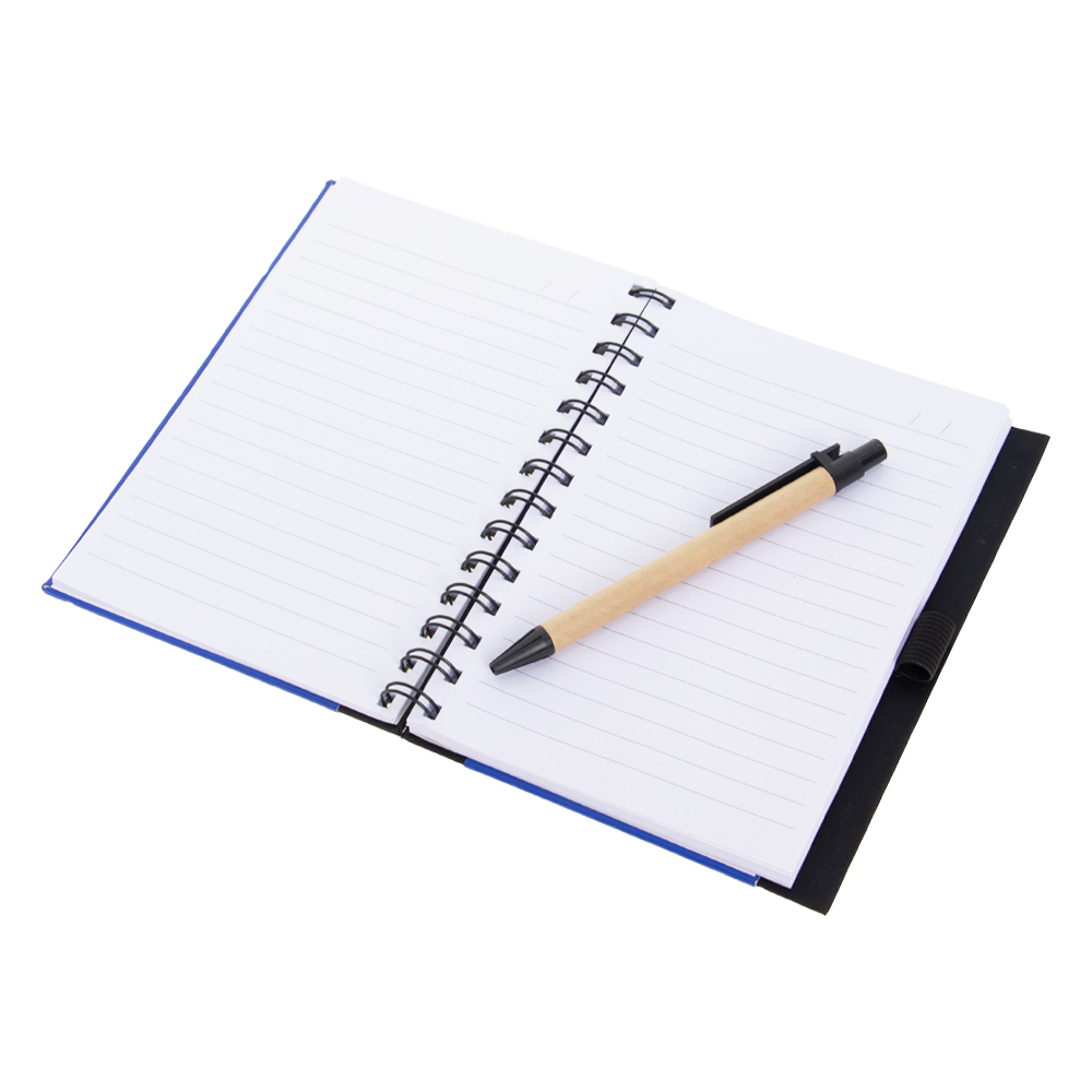 Blue Notebook With Calculator & Pen NB511514BL