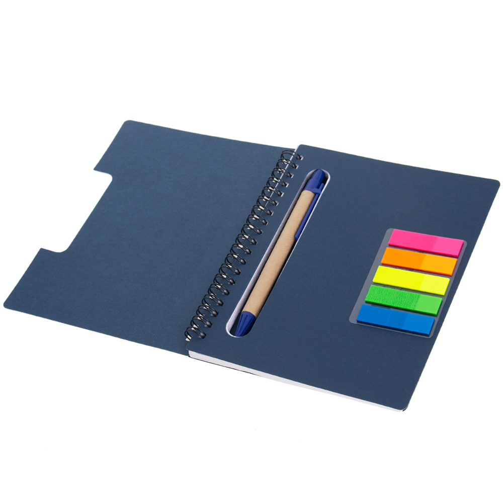 Blue Notebook With Pen & Sticky Note NB511510BL
