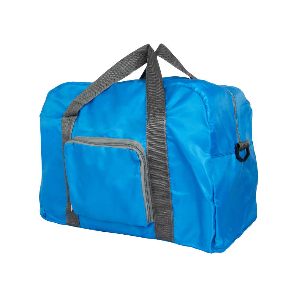 Blue Nylon Foldable Travelling Bag With 2 Storage Compartments BT311119BLII