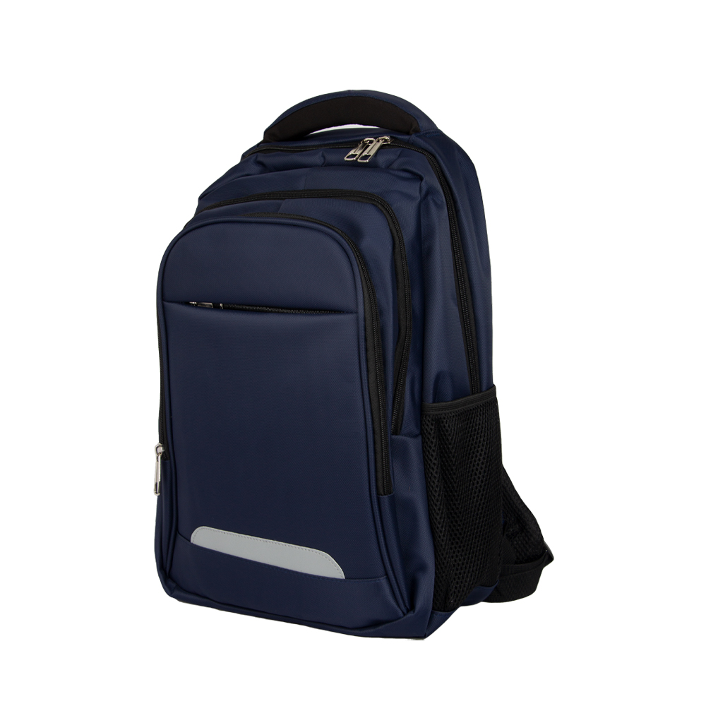 Blue Nylon Laptop Backpack With 3 Storage Compartments BL191313BLIII
