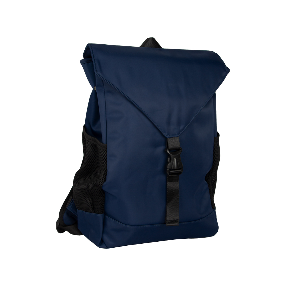 Blue Polyester Laptop Backpack With Safety Buckle BL111317BL