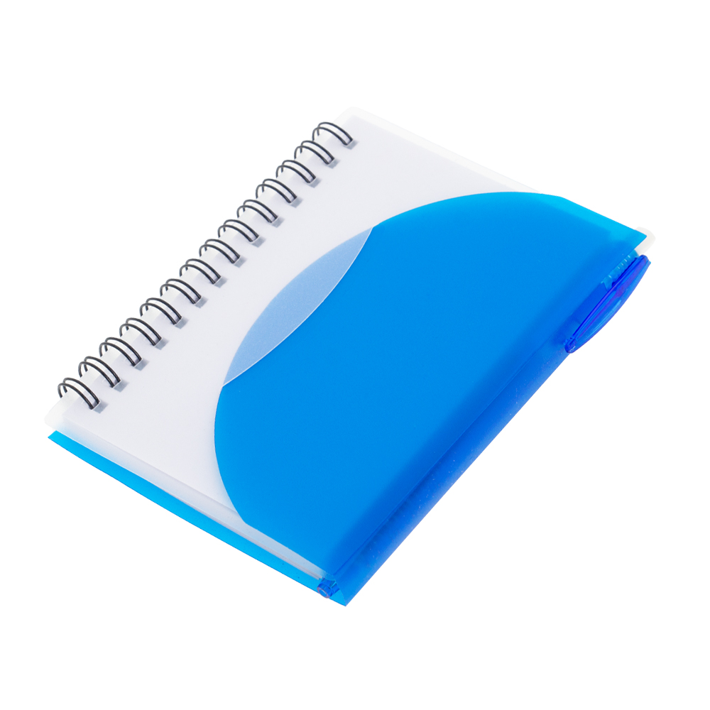 Blue PVC Notebook With Pen NB181017BL