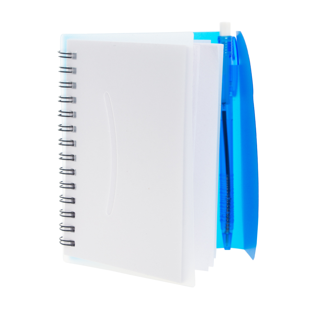 Blue PVC Notebook With Pen NB181017BL