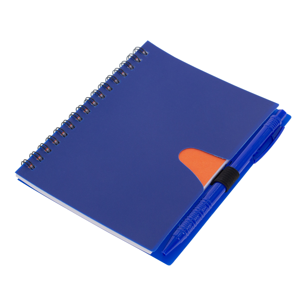 Blue PVC Notebook With Pen NB231816BLII
